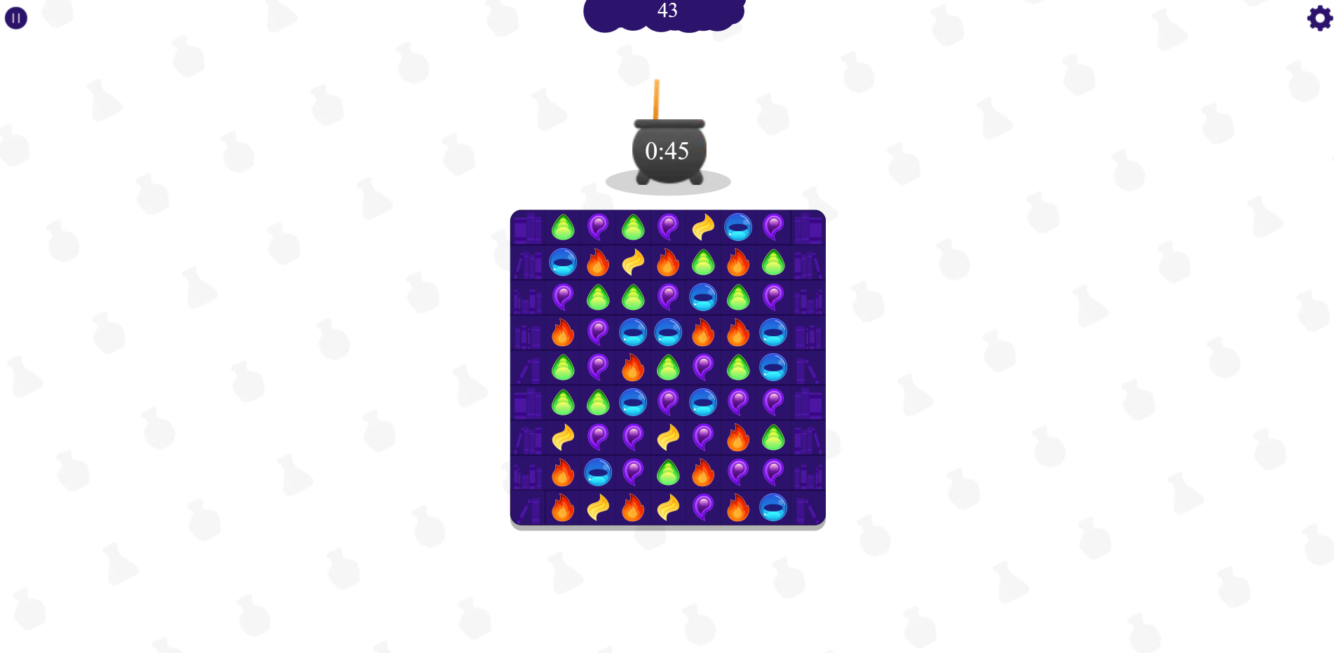 Potion-mixing puzzle from Puzzling Potions